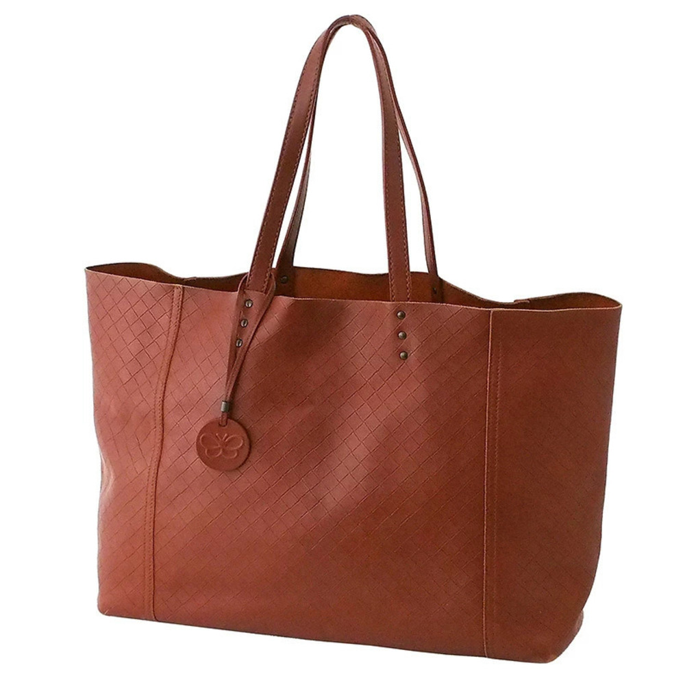 Bottega Veneta Intreccio Tote Bag Leather Brown